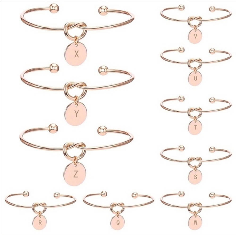 Tie the knot bracelet ‘Y’ initial